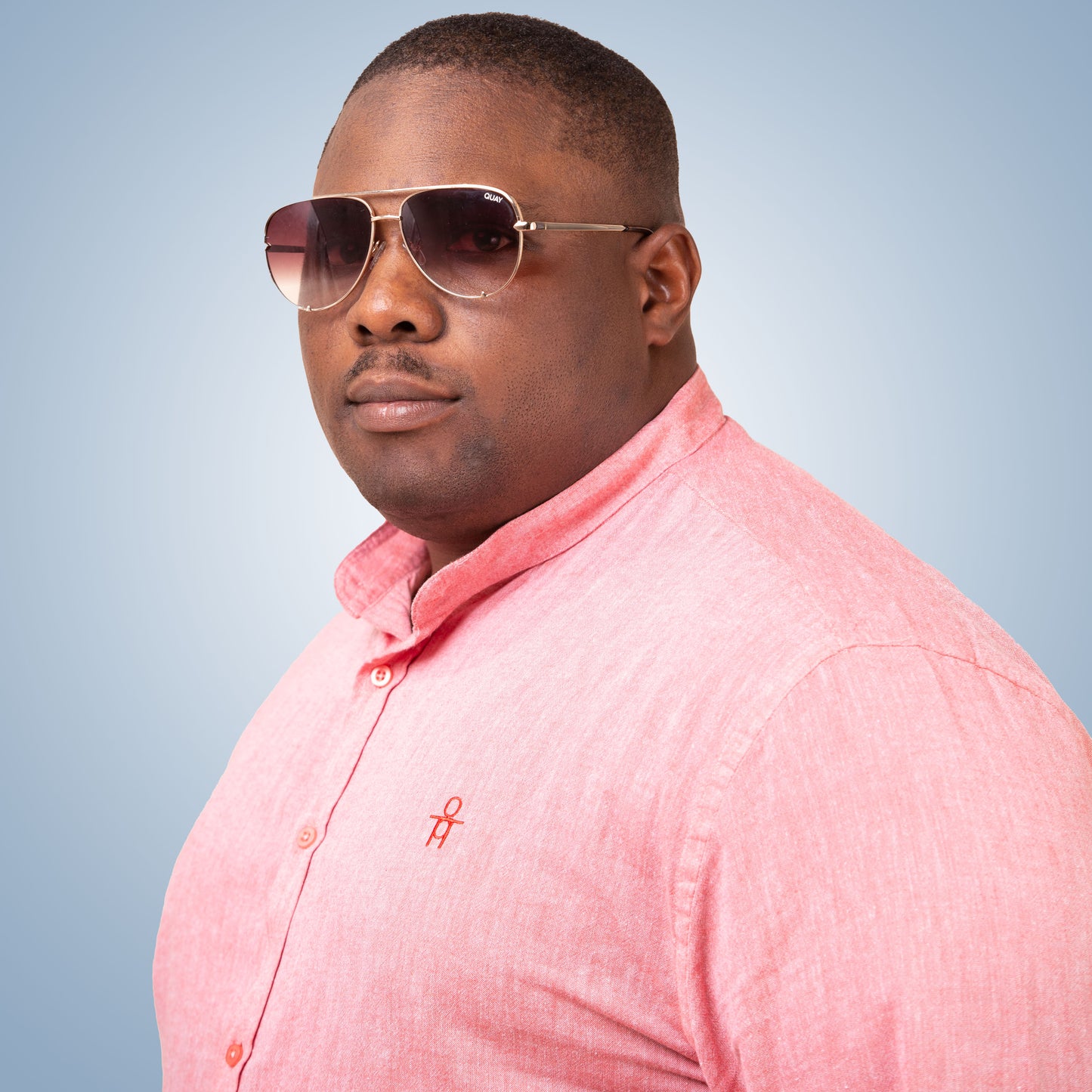 Cotton Tunic Shirt ( Long-Sleeves ) - Pink